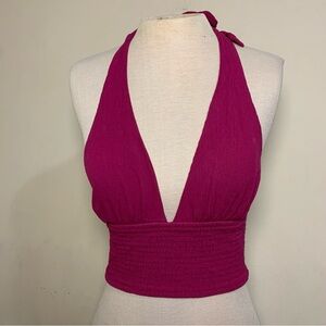 Women's Halter Neck Top in Pink